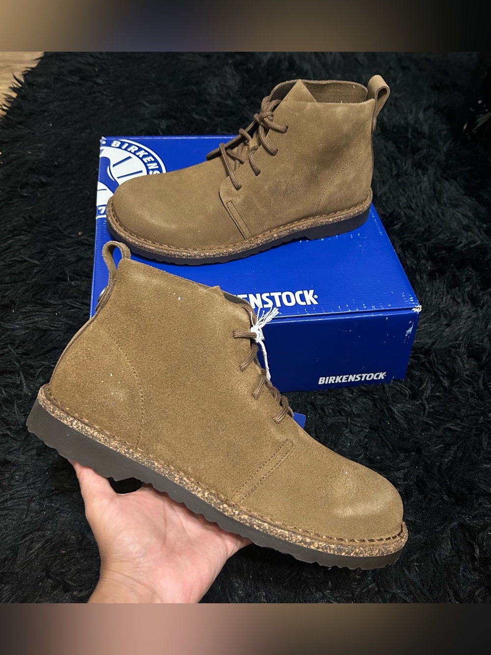 BIRKENSTOCK Uppsala brown leather lace up ankle boots booties shoes eur 38 new